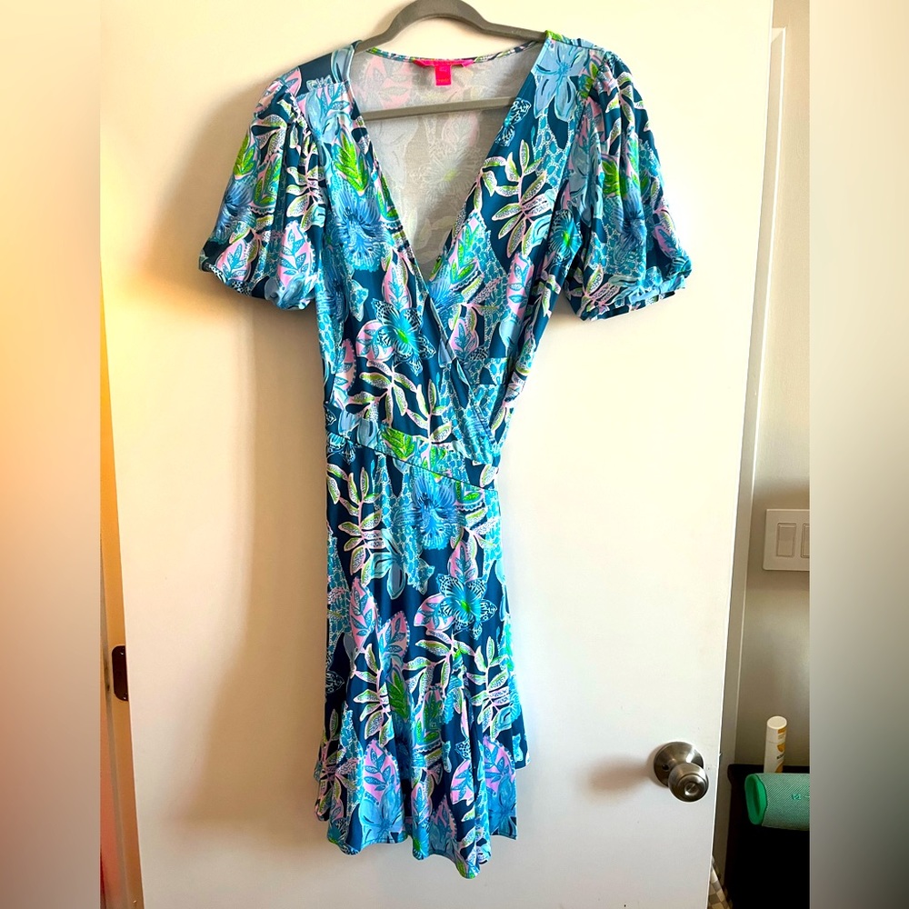 Lilly P, never worn or washed (tags removed), puffy sleeves, beautiful colors